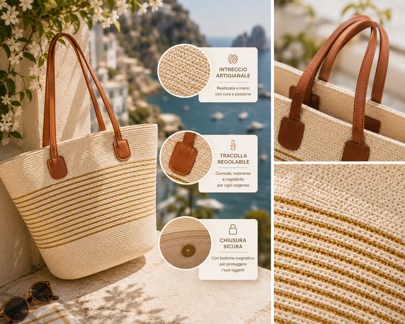 Borsa Mare Fior d'Oro™ Capri — vista 3