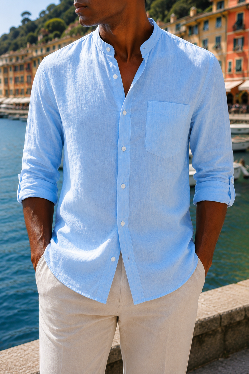 AURA™ Linen Essential Shirt — vista 2
